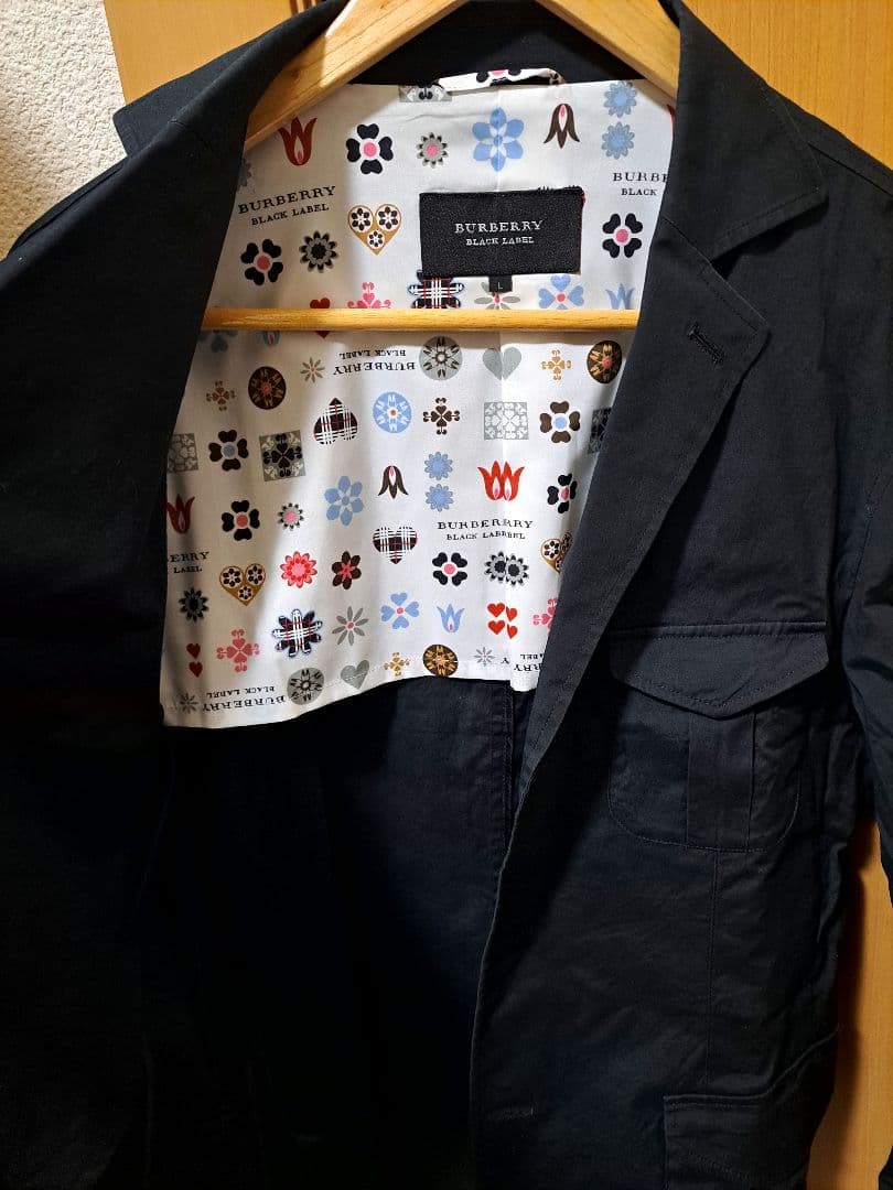 シャケさん専用　モノグラム柄使いジャケット　バーバリーブラックレーベル