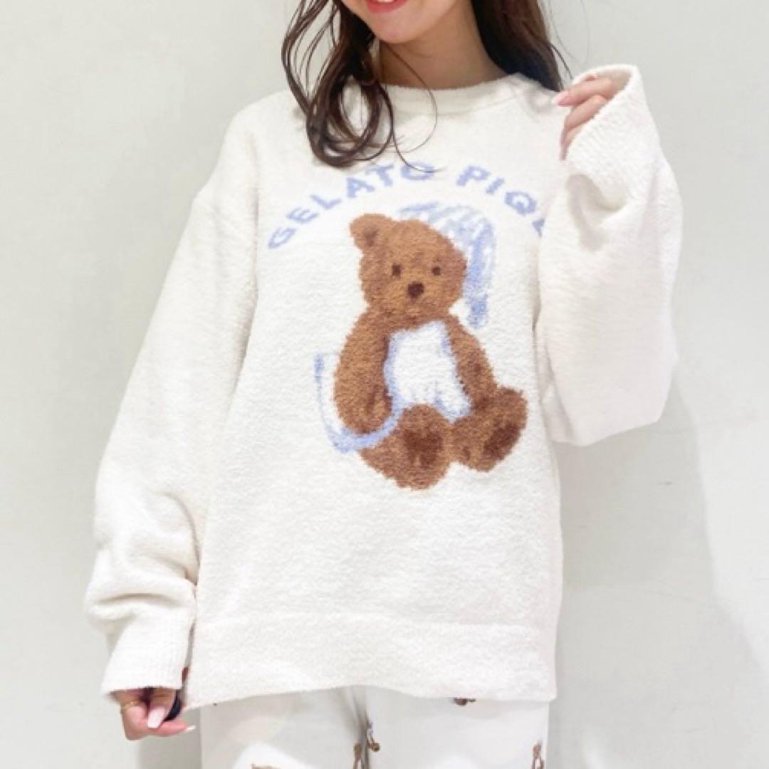 新品♡正規品♡ジェラートピケ GOOD NIGHT BEAR プルオーバー ベア