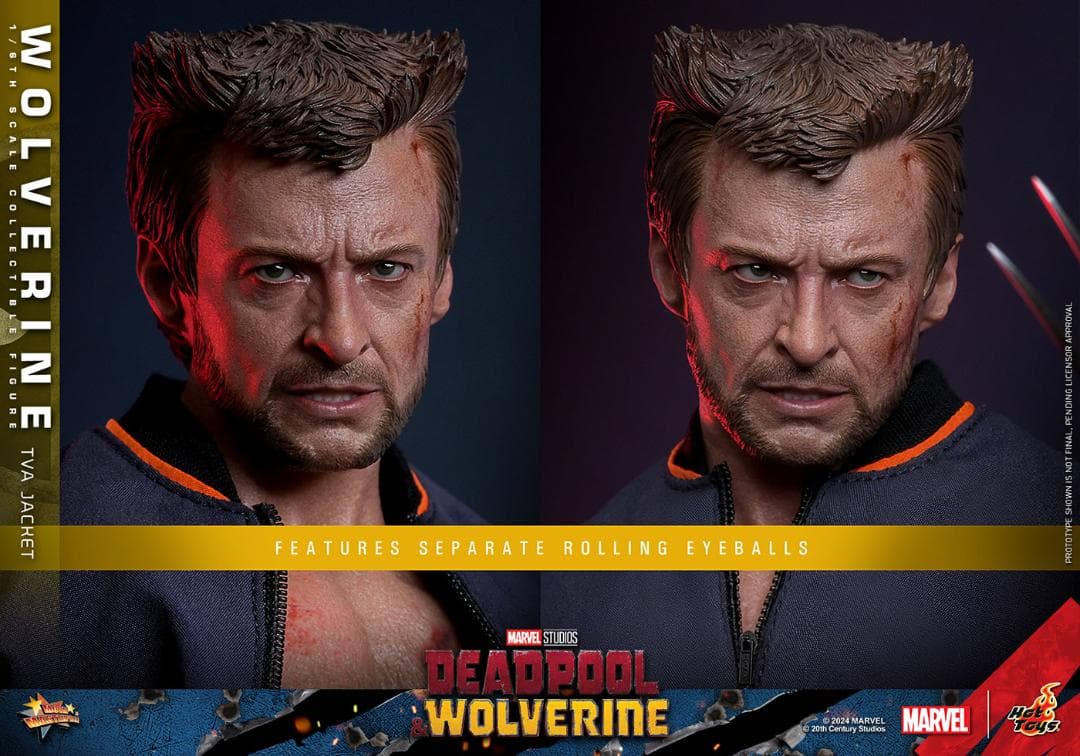 ホットトイズ 1/6 デッドプール ウルヴァリン TVAジャケット MMS756