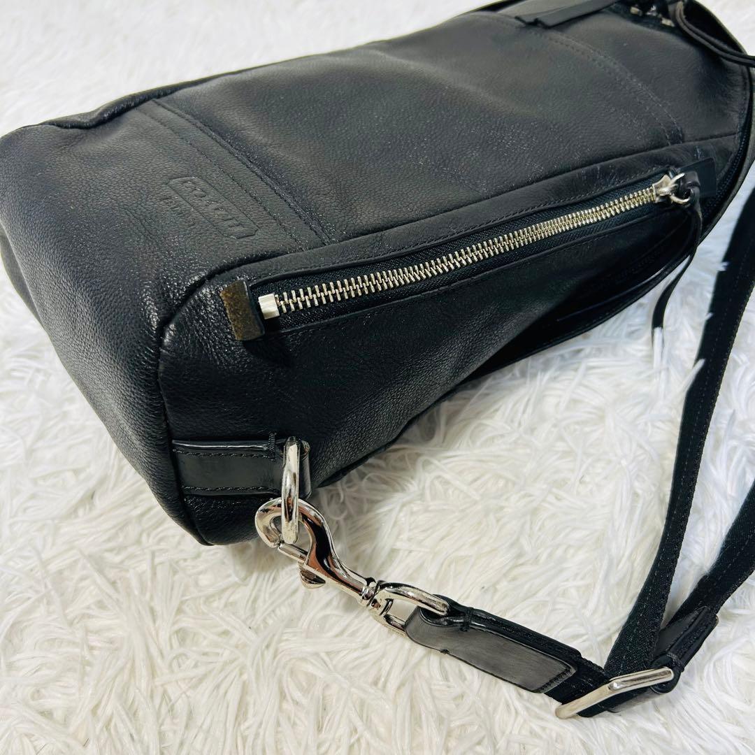 人気 COACH ボディバッグ クロスボディ レザーブラック コーチ 70617