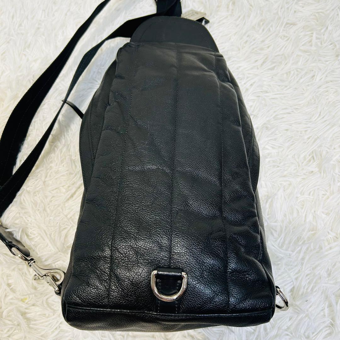 人気 COACH ボディバッグ クロスボディ レザーブラック コーチ 70617