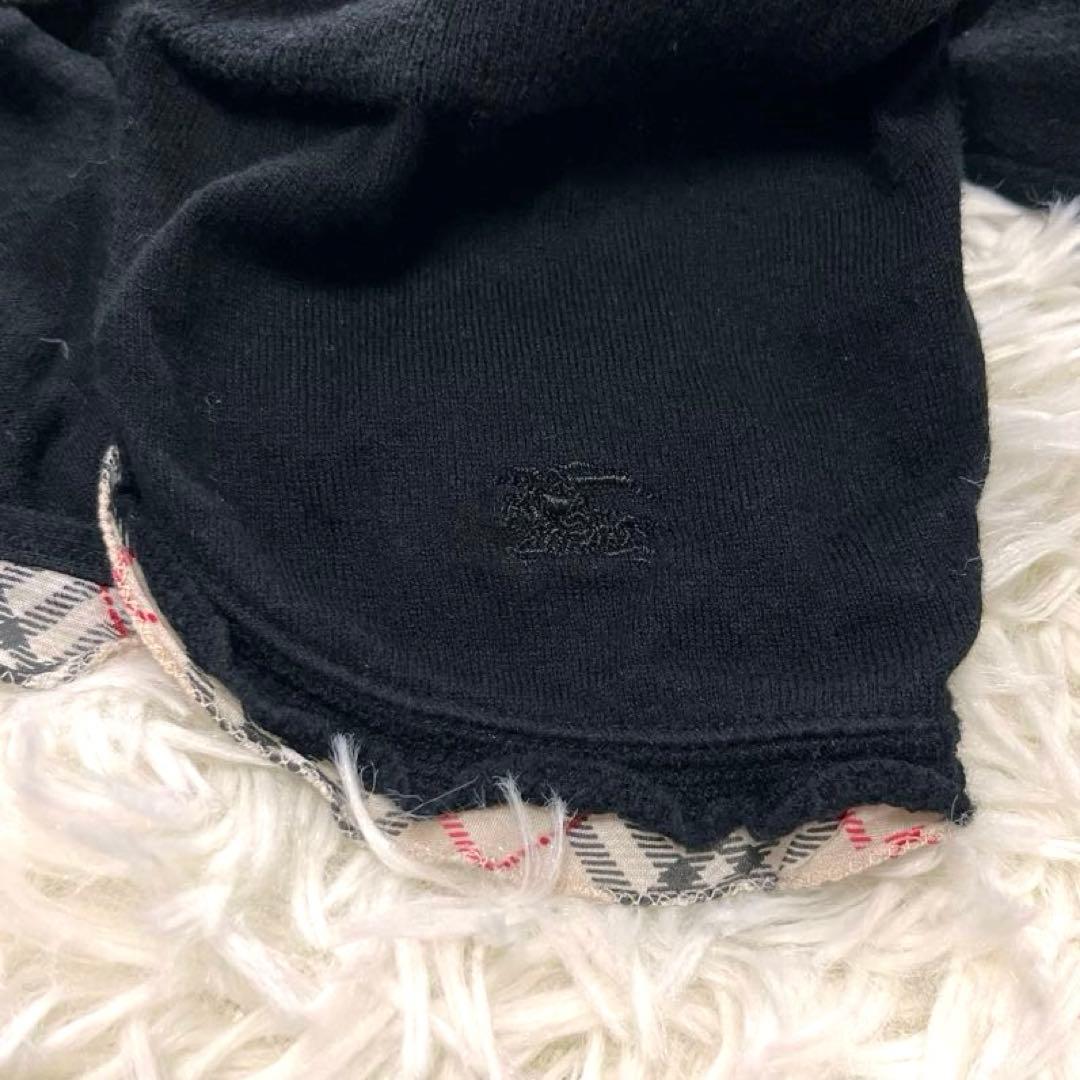 希少 BURBERRY ノバチェック フリル ボレロ カーディガン ホースロゴ