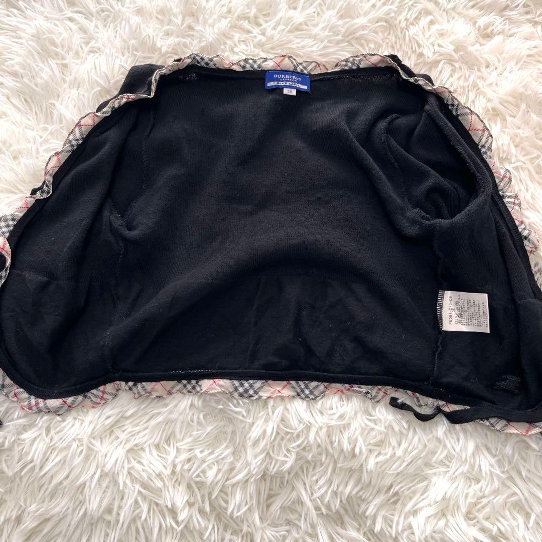 希少 BURBERRY ノバチェック フリル ボレロ カーディガン ホースロゴ