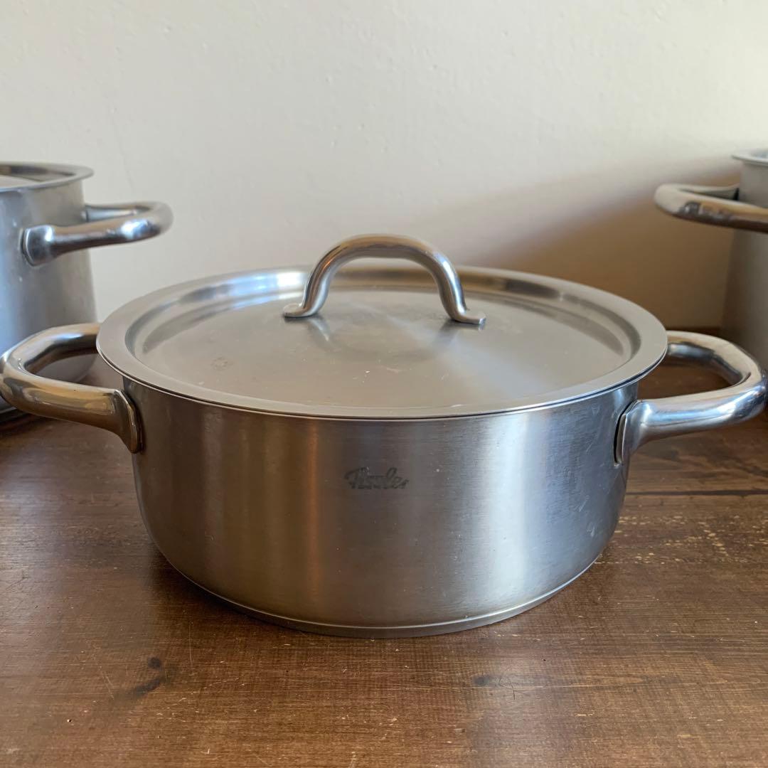 Fissler フィスラー 鍋5点セット 両手鍋 片手鍋 ステンレス IH対応