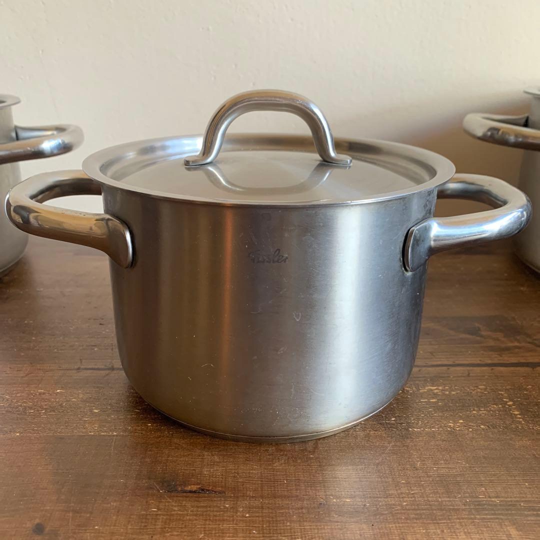 Fissler フィスラー 鍋5点セット 両手鍋 片手鍋 ステンレス IH対応