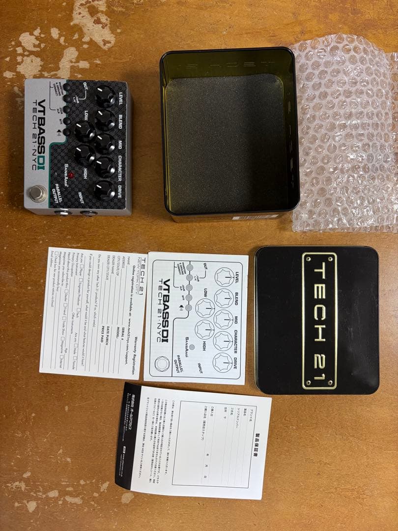 tech21 vt bass di ベースエフェクター
