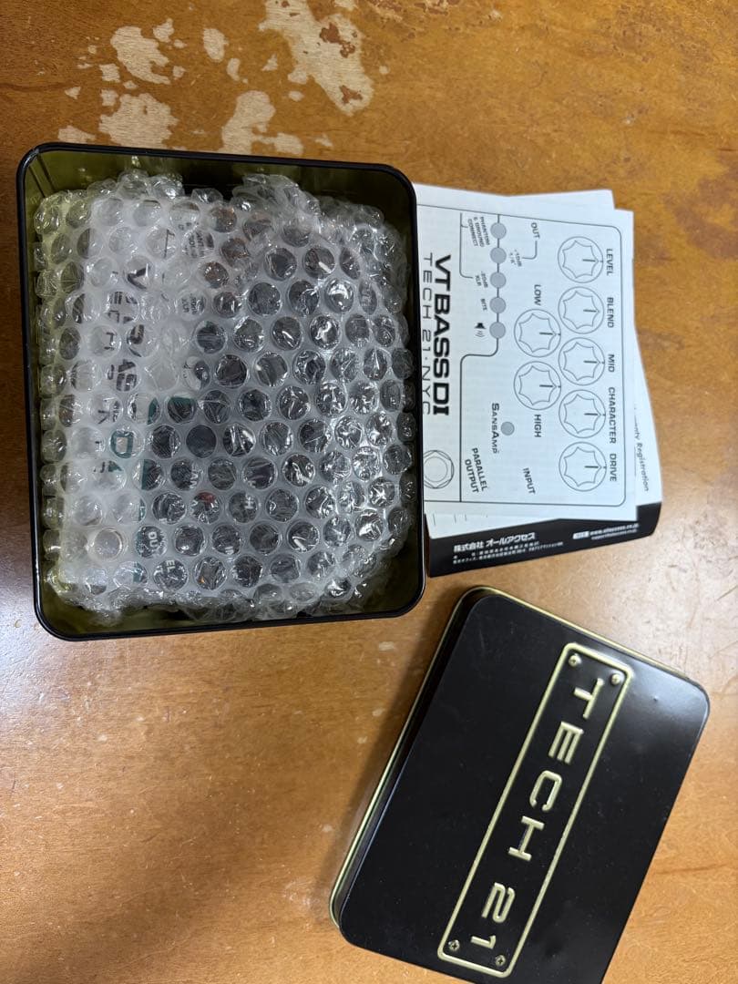 tech21 vt bass di ベースエフェクター