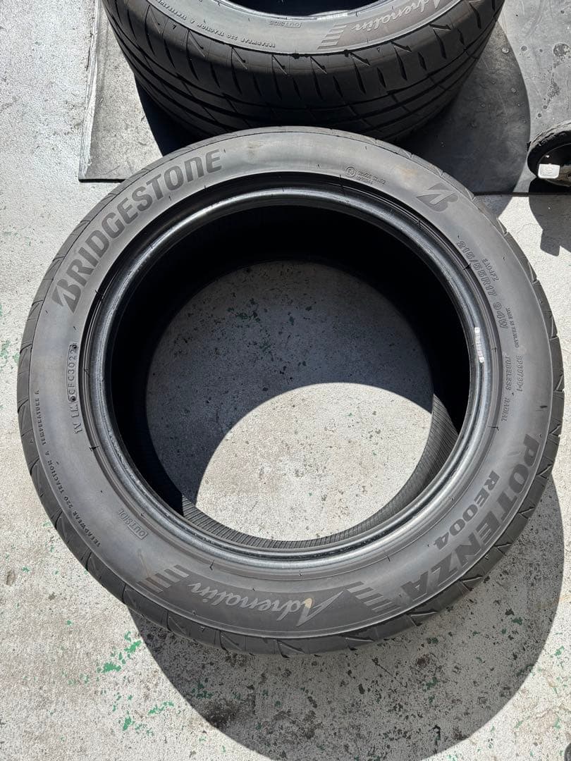 22年製　ブリヂストン ポテンザ RE-004 17インチ タイヤ4本セット