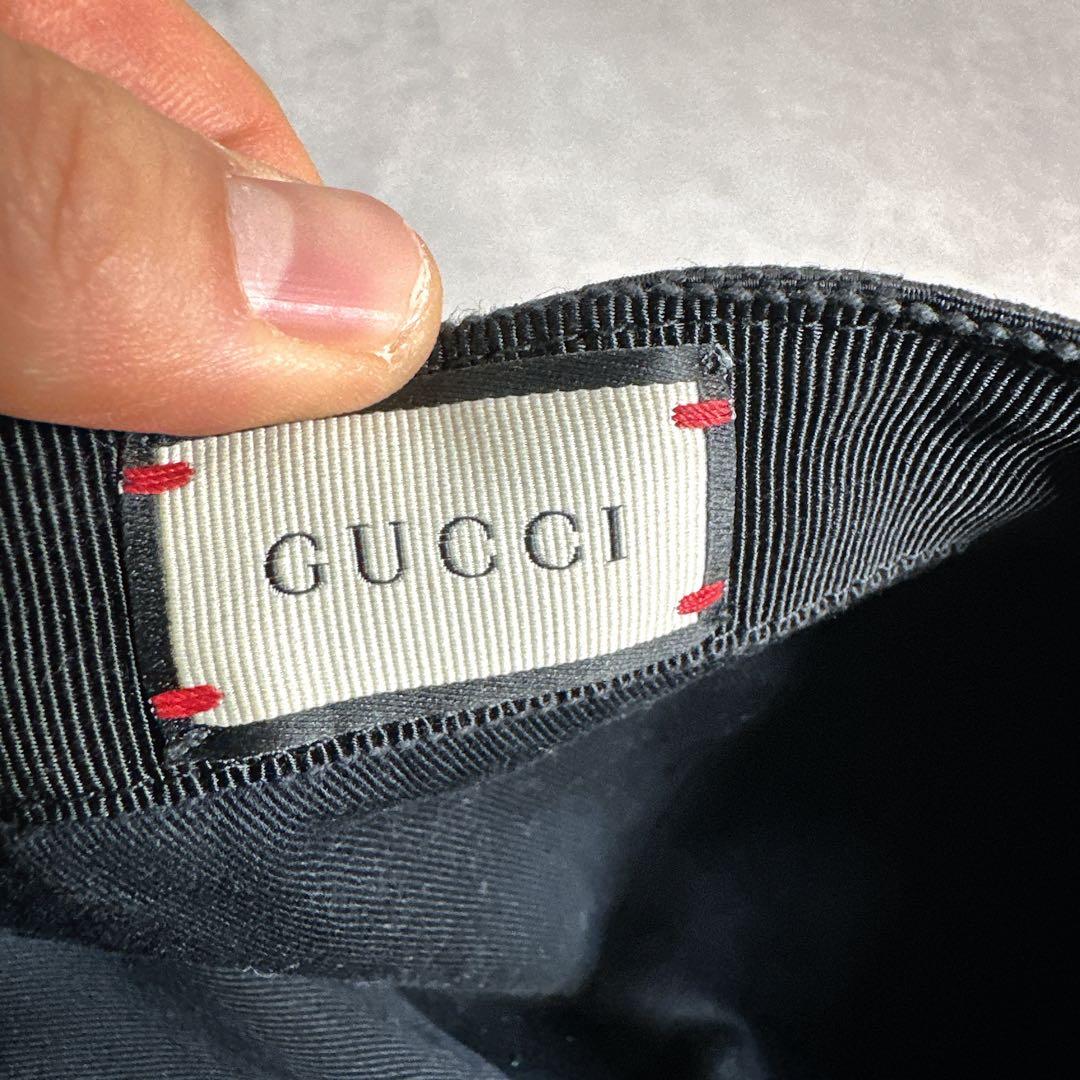 GUCCI グッチ シェリー キャップ GG柄 ブラック ベースボール 帽子
