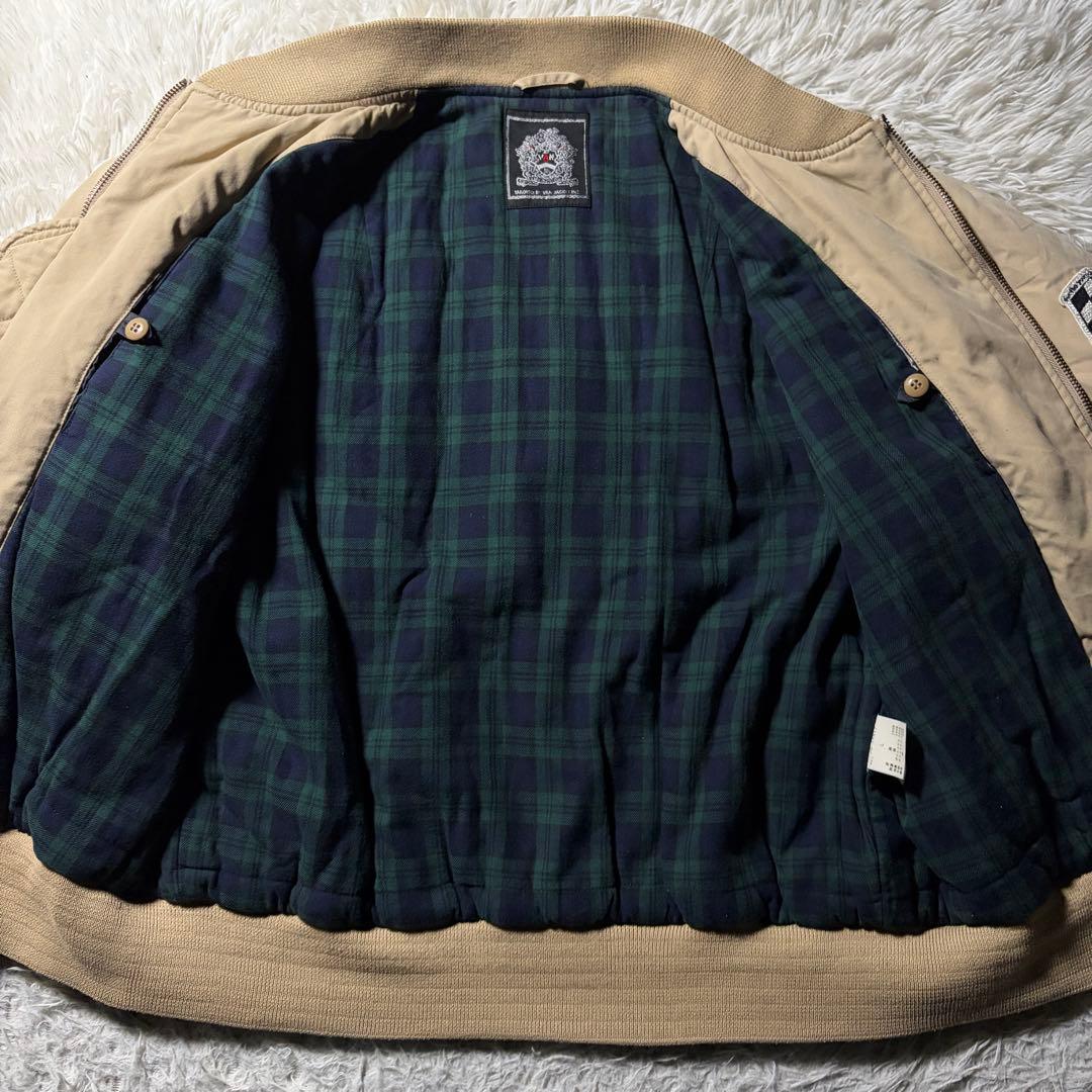 希少■VAN JACKET ブルゾン　ワッペン　刺繍　ベージュ　L