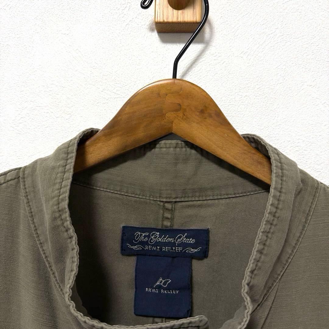 REMI RELIFF NAVY LABEL バックサテンモッズコート L