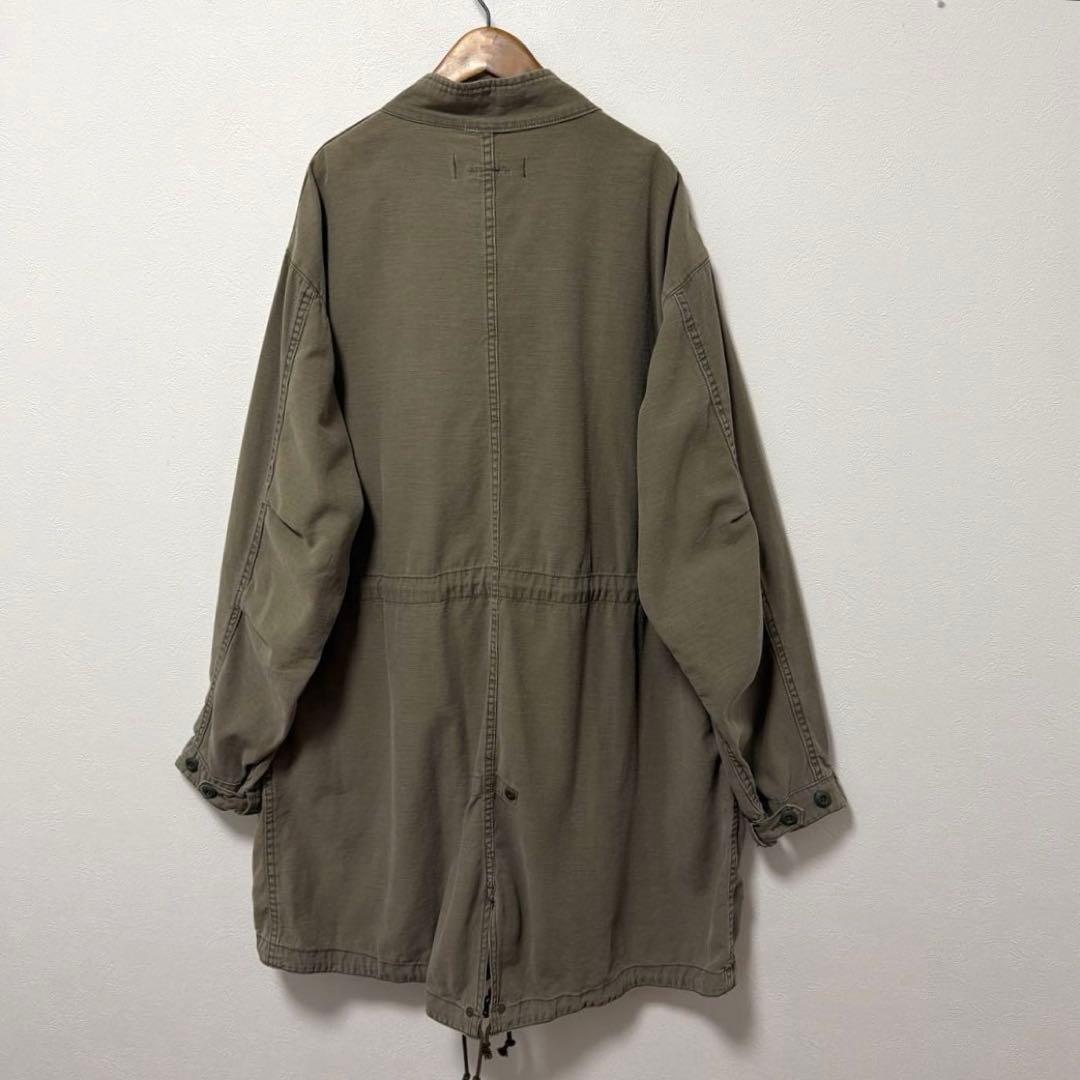 REMI RELIFF NAVY LABEL バックサテンモッズコート L