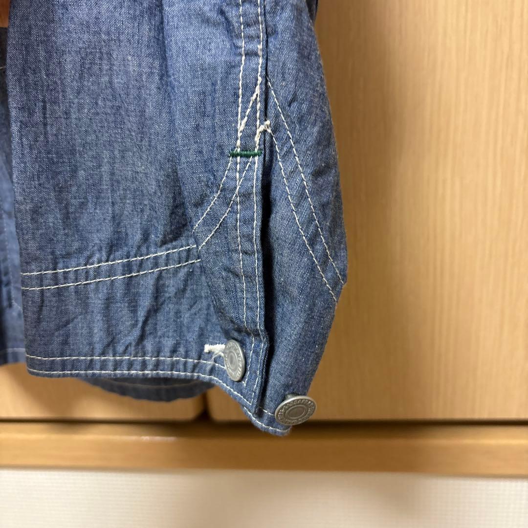 SASSAFRAS デニムカバーオール XS