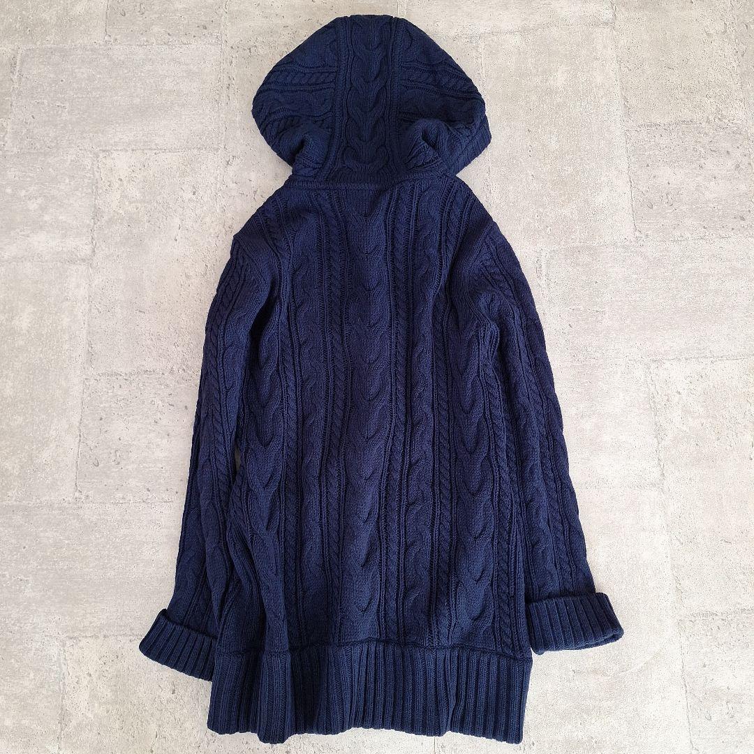 BURBERRY BLUE LABEL ケーブルニット ロングカーディガン 美品