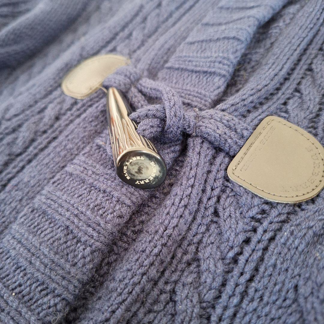 BURBERRY BLUE LABEL ケーブルニット ロングカーディガン 美品