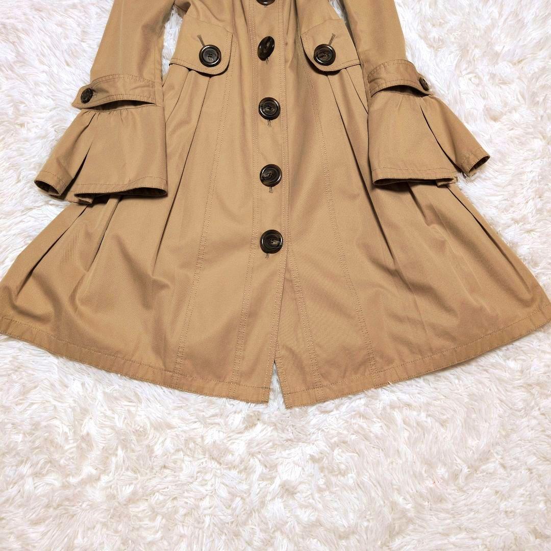 【美品】バーバリーブルーレーベル☆フォックスファー　2WAY　フレア袖　コート