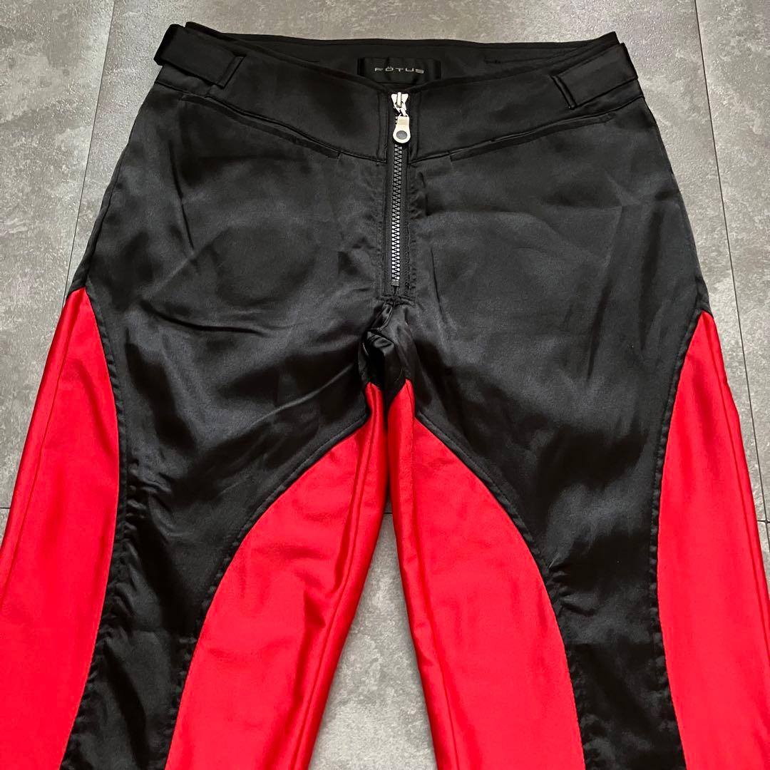 FOTUS cyber flared pants Y2K 90s 00s 光沢