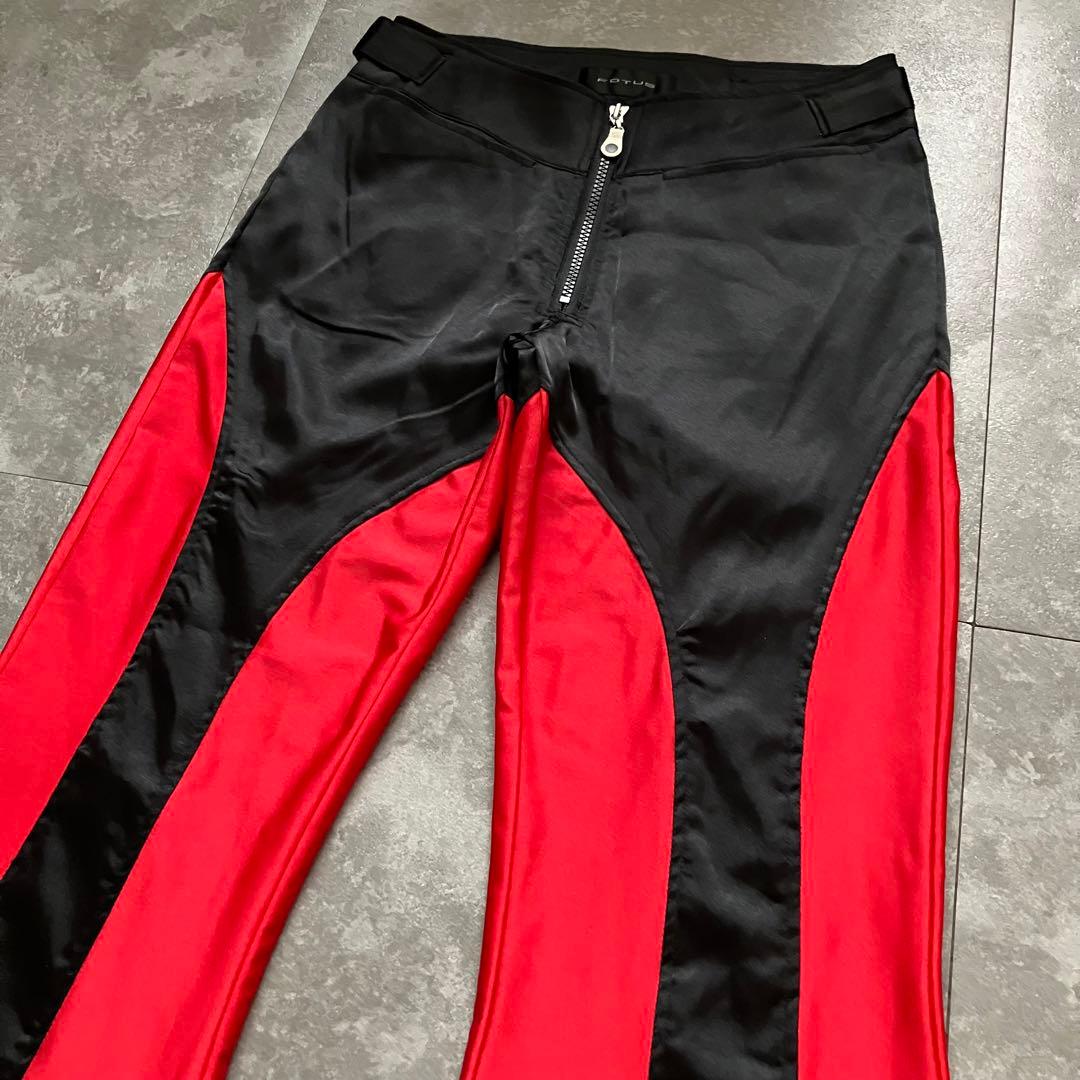 FOTUS cyber flared pants Y2K 90s 00s 光沢