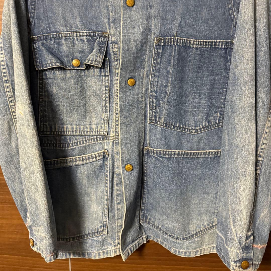 60s Carter's デニムカバーオール 実寸サイズ36 ヴィンテージ