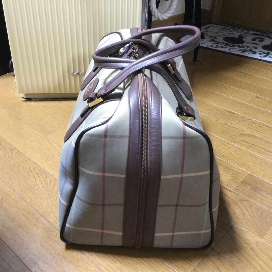 ★早い者勝ちSALE！★ BURBERRY カーキ チェック ボストンバッグ