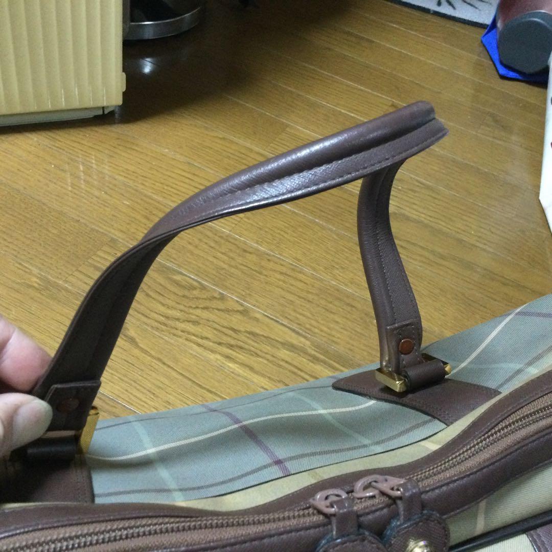 ★早い者勝ちSALE！★ BURBERRY カーキ チェック ボストンバッグ