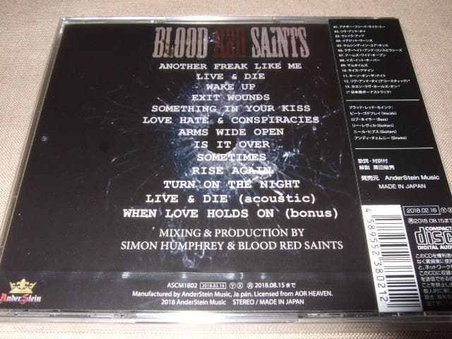 BLOOD RED SAINTS, 新品, 国内盤, メロハー, ハードロック