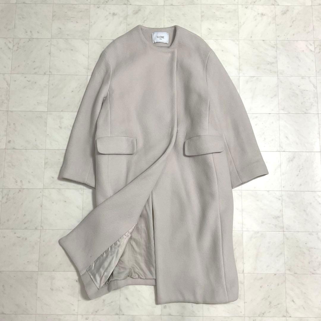 SLOBE IENA ⭐︎ ウールダブルクロスクルーネックコクーンコート