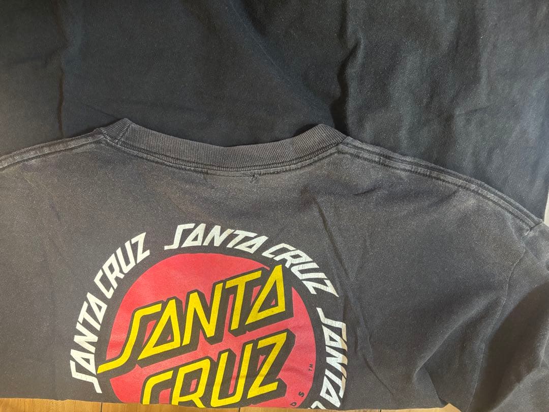90s SANTACRUZ サンタクルーズ　ビンテージNHSタグ XL ブラック