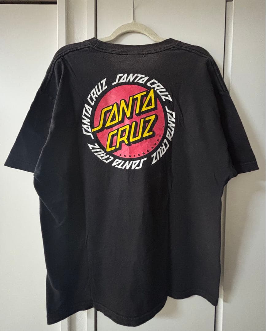 90s SANTACRUZ サンタクルーズ　ビンテージNHSタグ XL ブラック