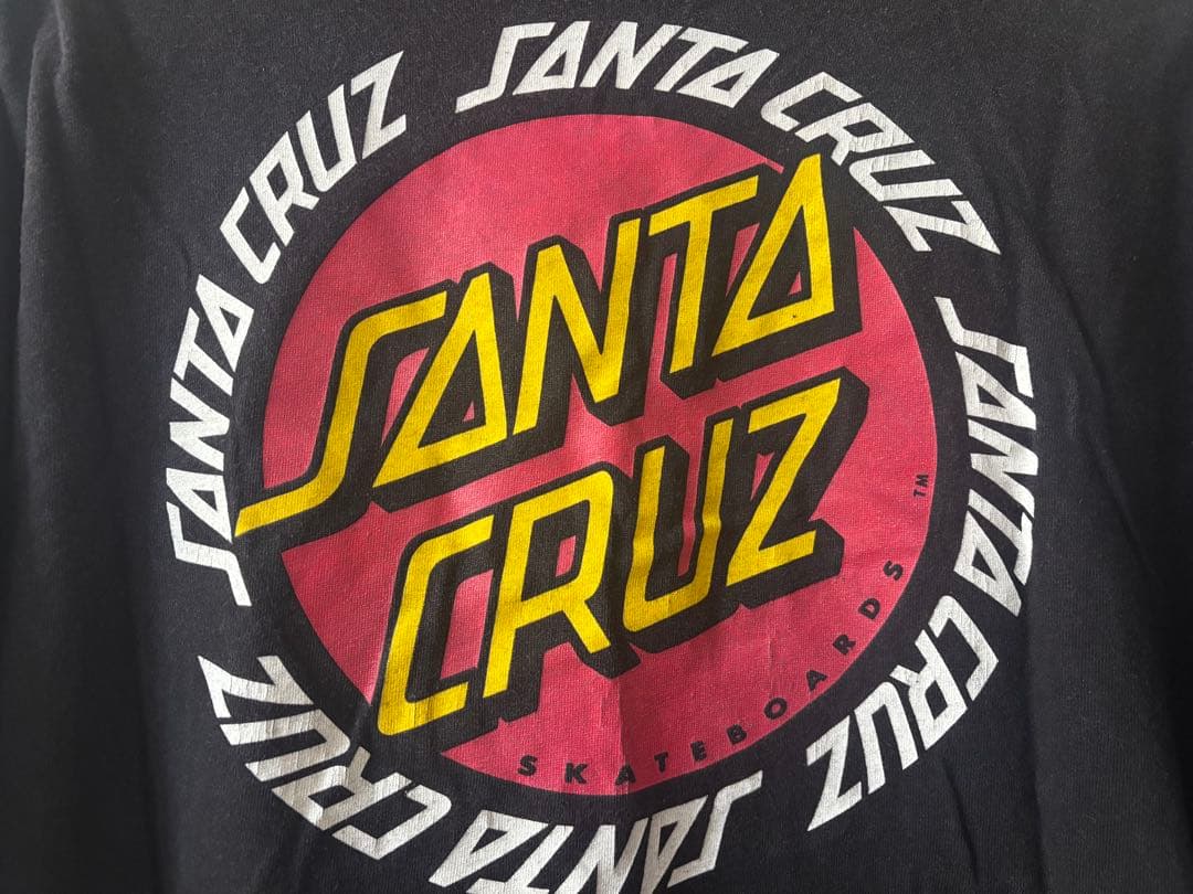 90s SANTACRUZ サンタクルーズ　ビンテージNHSタグ XL ブラック