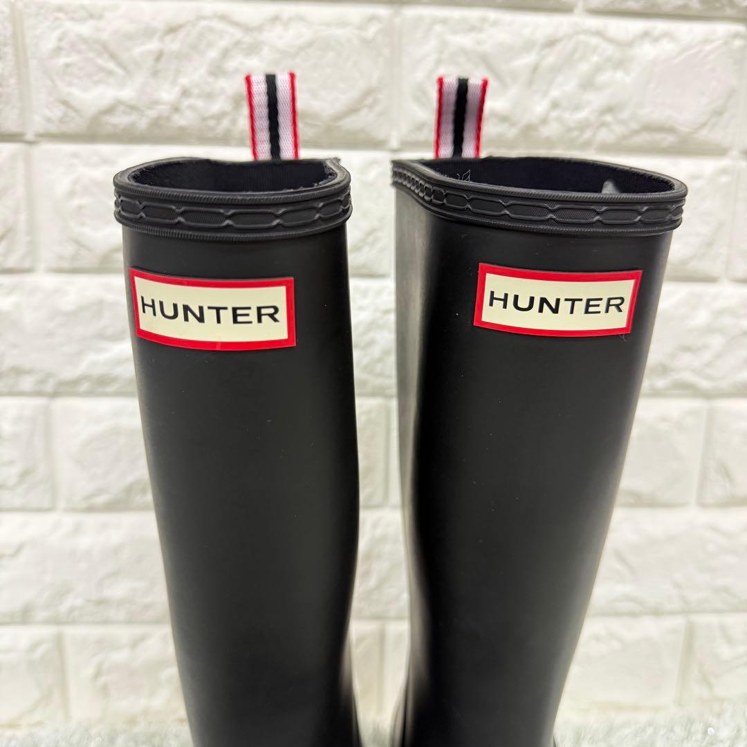 【美品】HUNTER ブラック レインブーツ 長靴