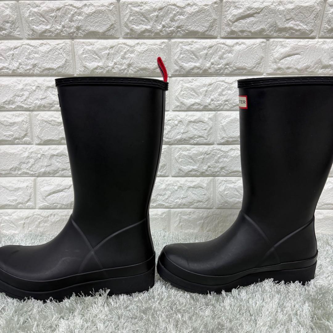【美品】HUNTER ブラック レインブーツ 長靴