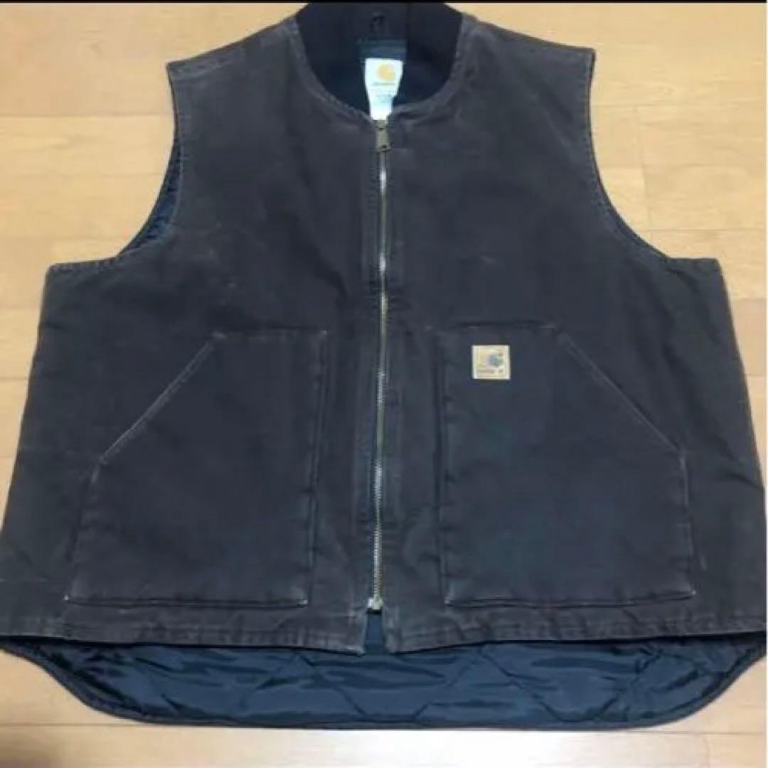 T*\"様 Carhartt ダックべスト ダークブラウン
