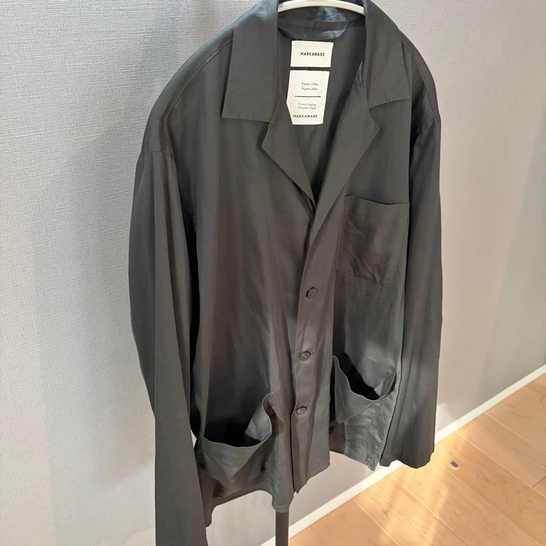 MARKAWARE SUPIMA SATIN シャツジャケット