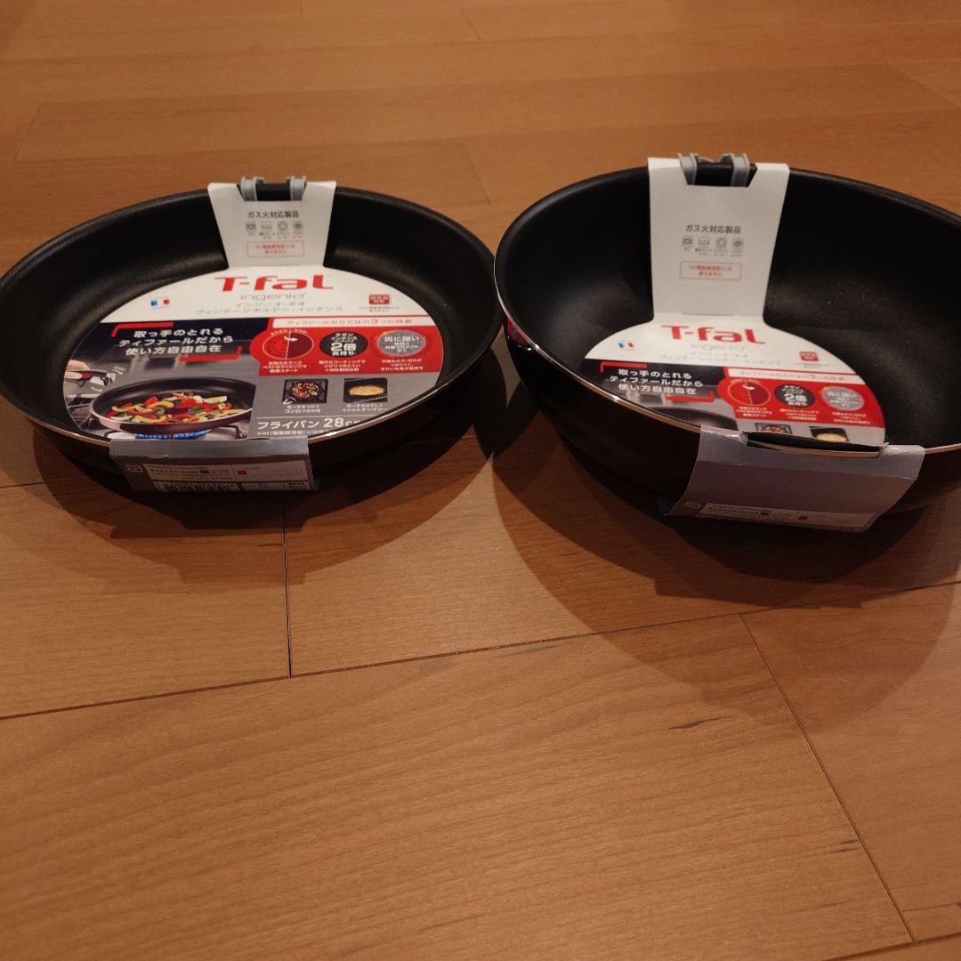 T-fal ティファール 28cm 2点セット 未使用 ガス火専用 ボルドー
