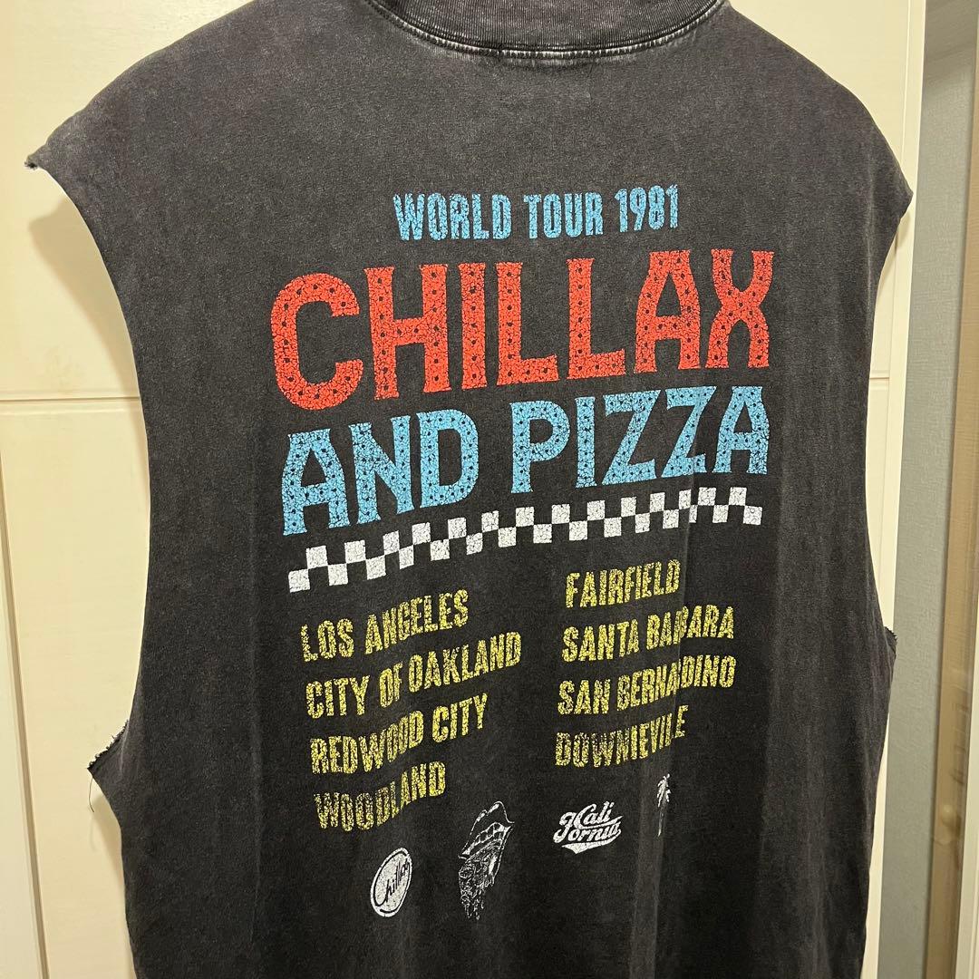 CHILLAX ブラックタンクトップ L
