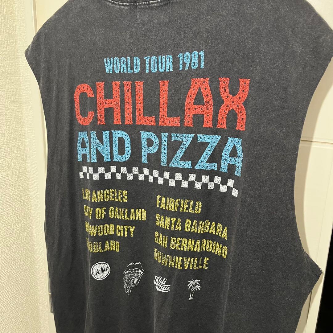 CHILLAX ブラックタンクトップ L