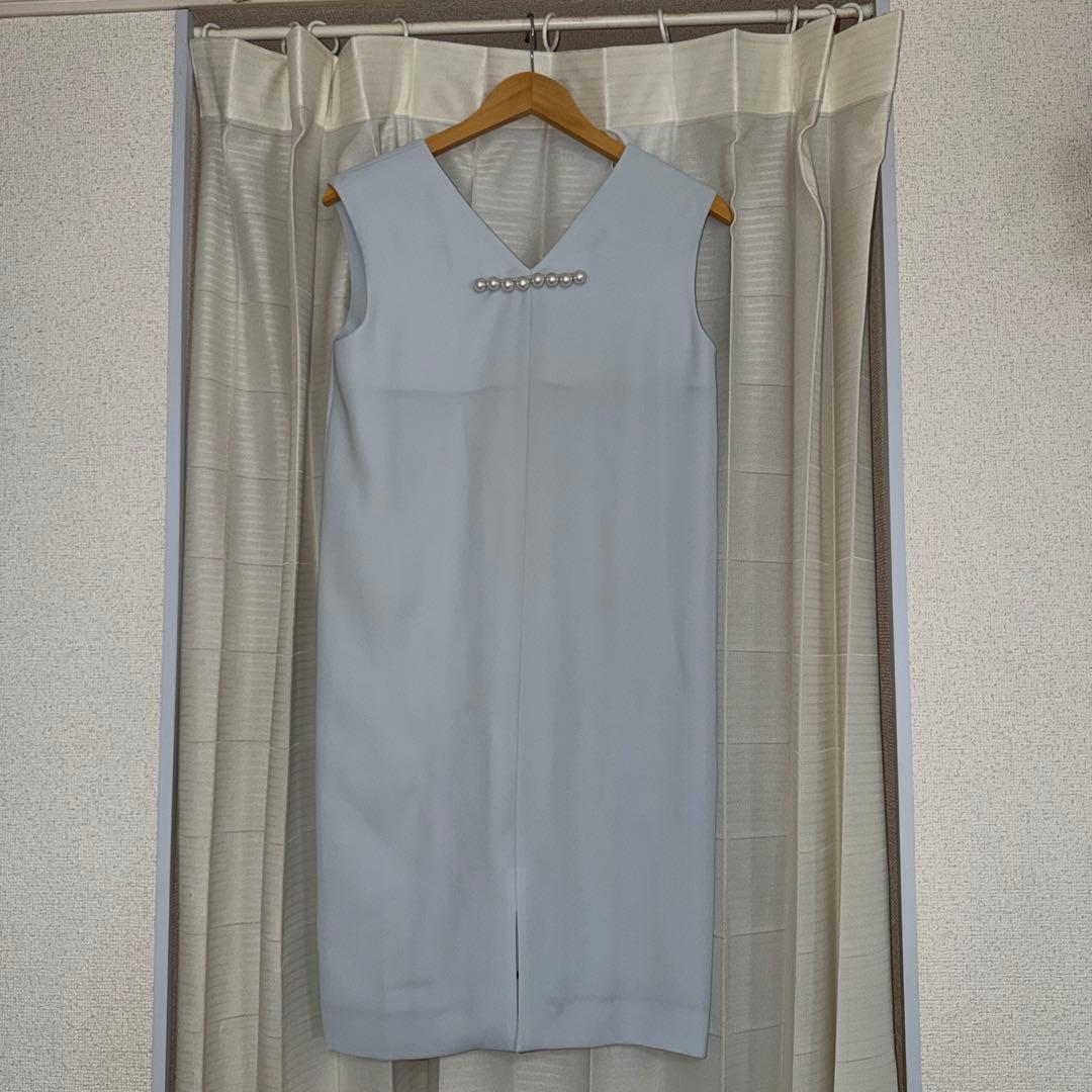 新品・未使用！YOKO CHAN ノースリーブ バックパールのワンピース 38