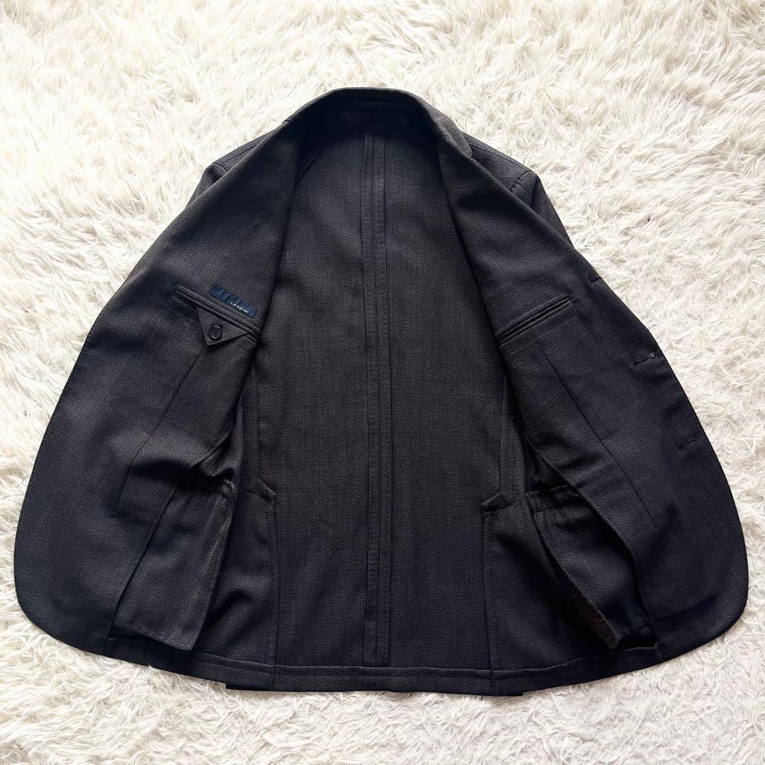 <美品>LARDINI ブラウン ウール ジャケット サイズ44