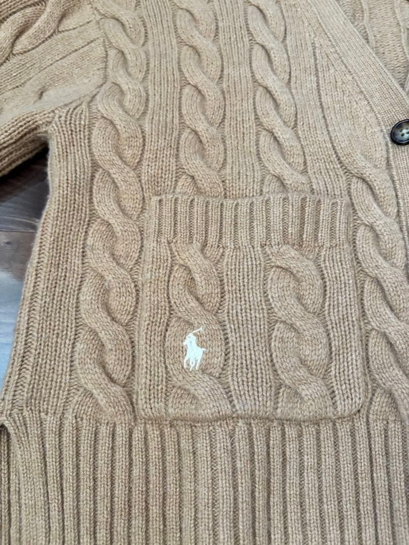 Polo Ralph Lauren ケーブルニットカーディガン ベージュ