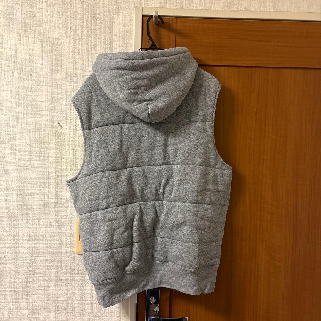 POLO RALPH LAUREN 刺繍ロゴ ジップパーカー ベスト XLグレー