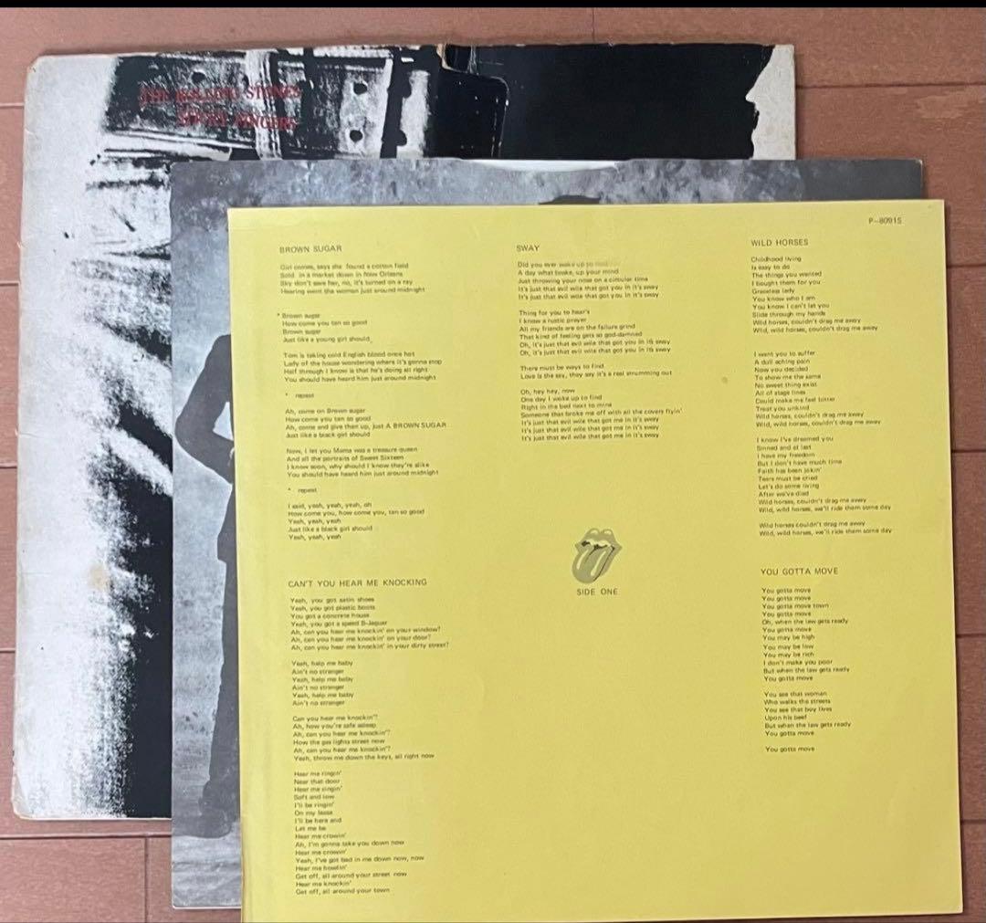 ローリング・ストーンズ　 STICKY FINGERS 国内ジッパー花帯コピー
