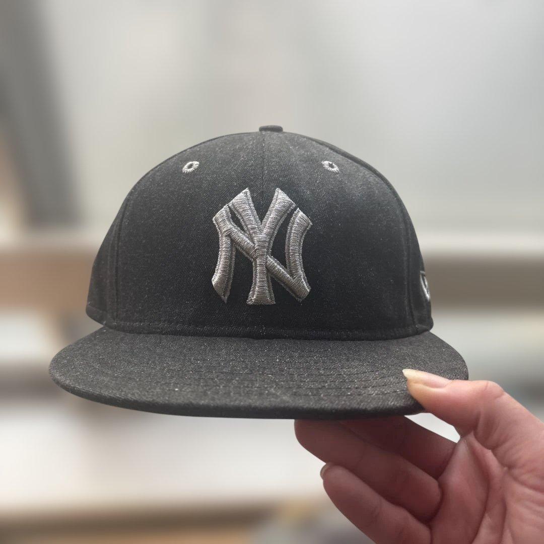 USA製デニム生地キャップ 59FIFTY ヤンキース