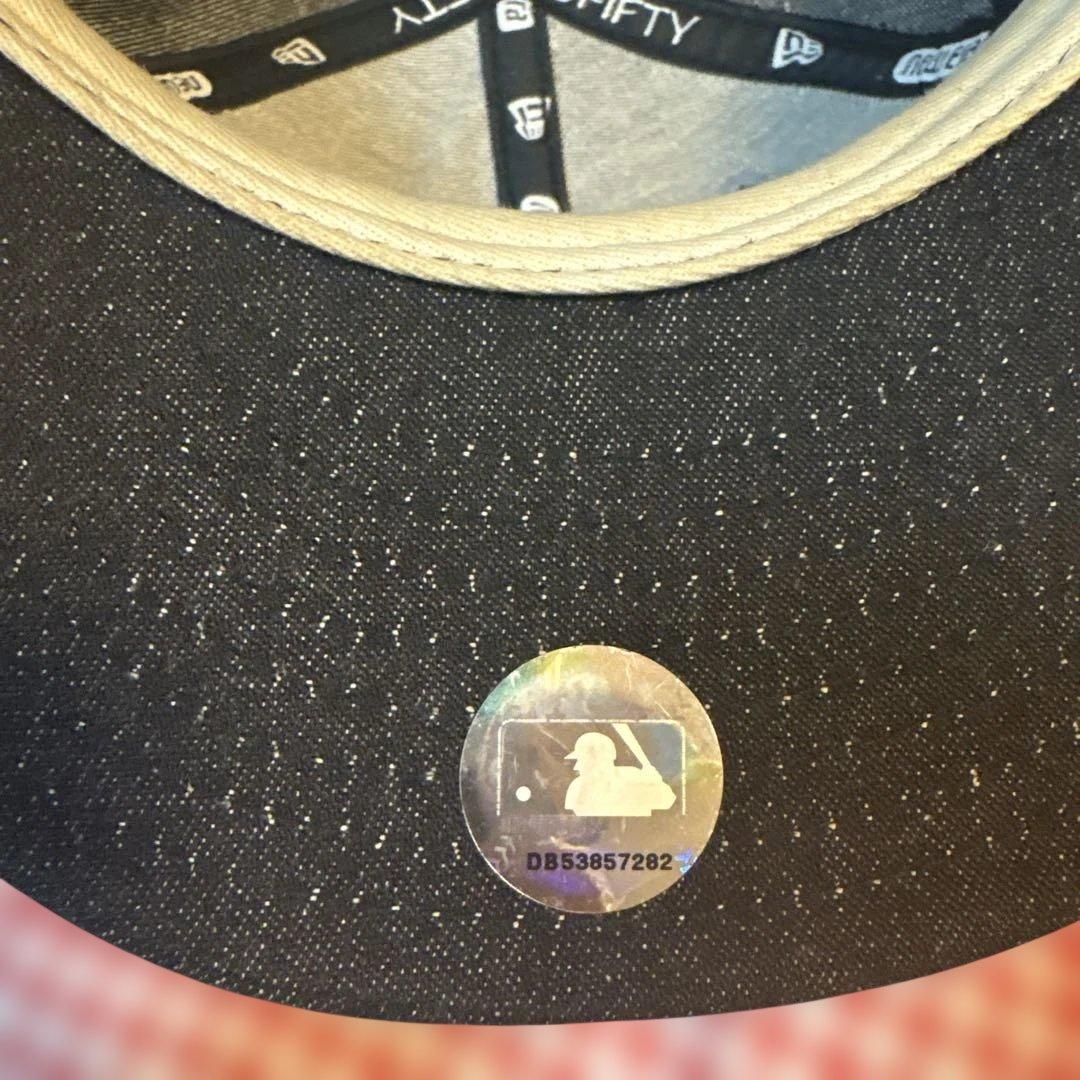 USA製デニム生地キャップ 59FIFTY ヤンキース