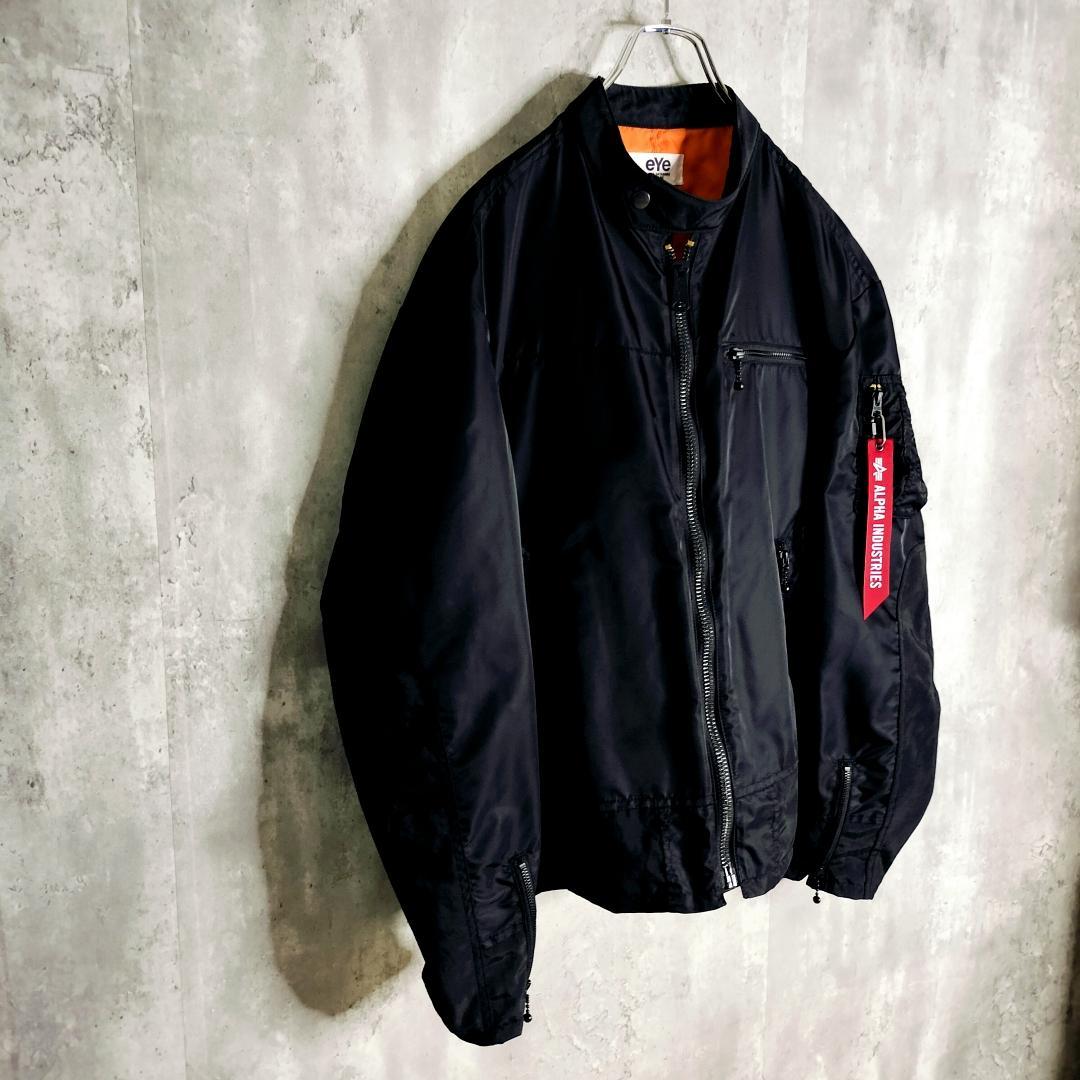 25SS★ジュンヤワタナベマン アルファインダストリーズ MA-1 ライダース
