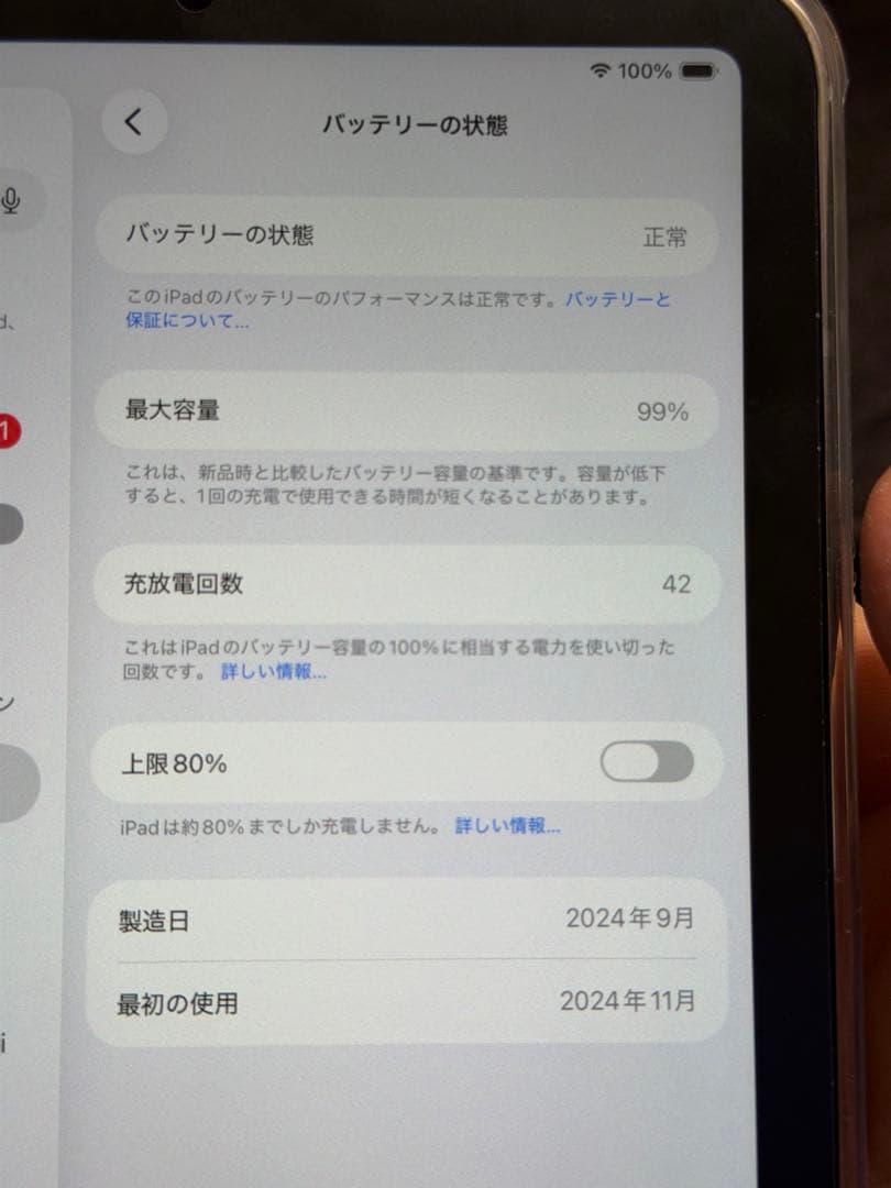 【美品】 iPad mini 第7世代 128GB TPUケース付き【99%】