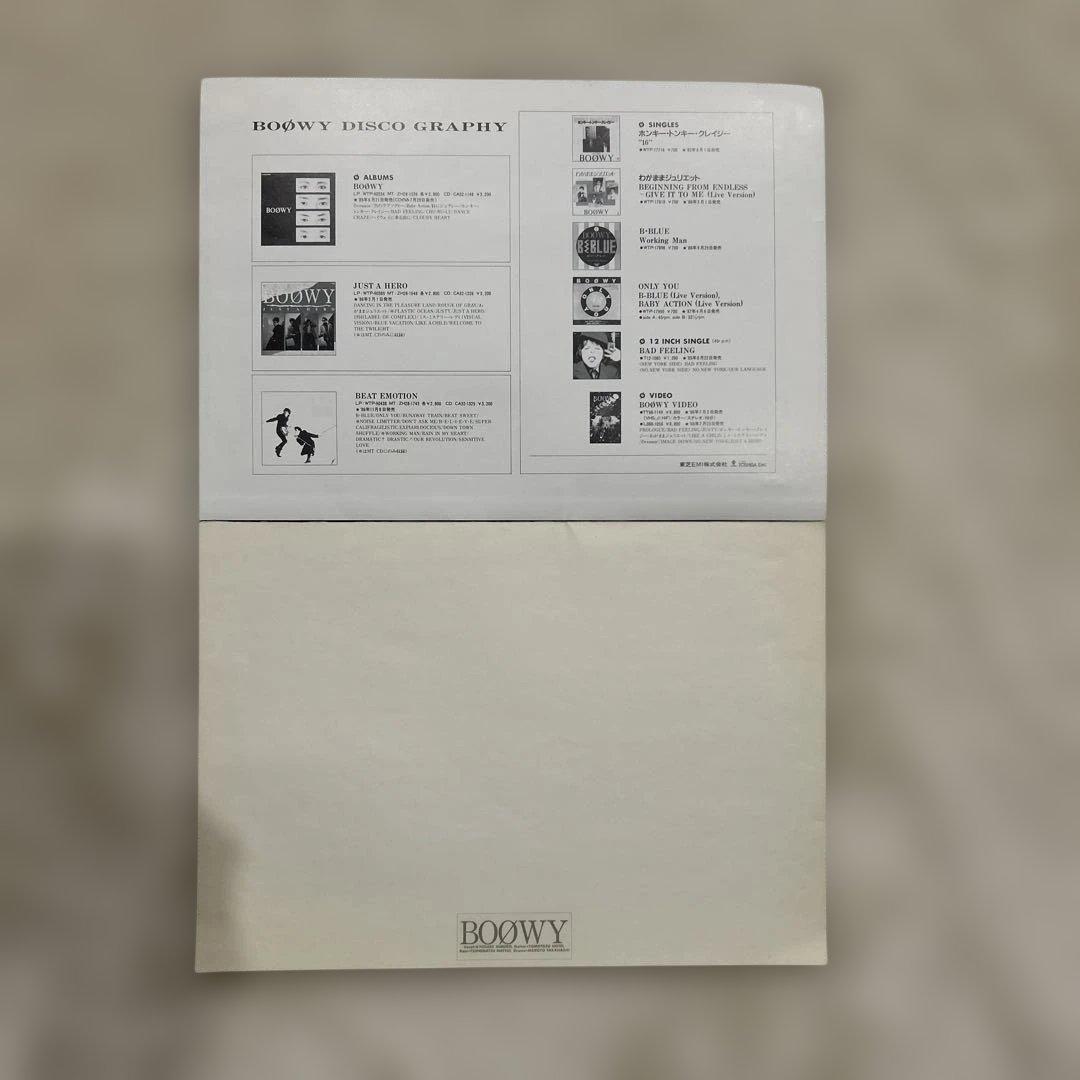BOOWY LAST GIGSチケット ノベルティ　ノート