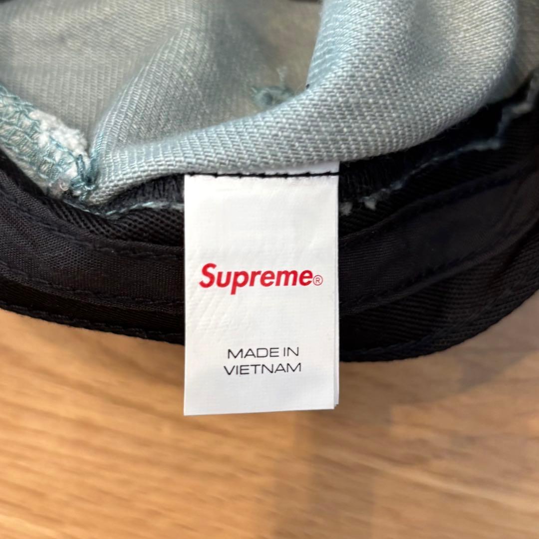 【美品】Supreme 24SS Denim Camp Cap \"Mint\"