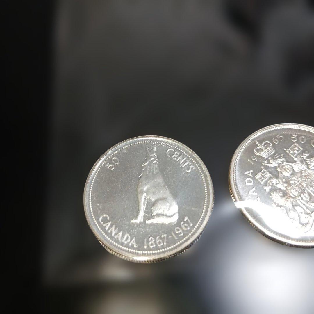 カナダプルーフ銀貨ヤングエリザベス×2枚セット