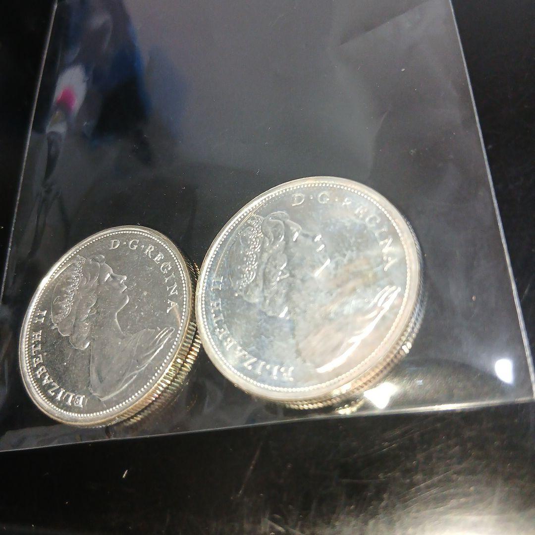 カナダプルーフ銀貨ヤングエリザベス×2枚セット